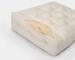 wool wedge pillow detail