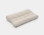 ergonomic wool pillow in linen fabric