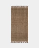 hemp rug flat on the floor