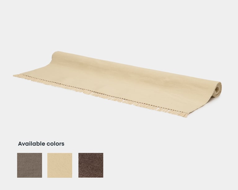 tapis en laine tissé à plat