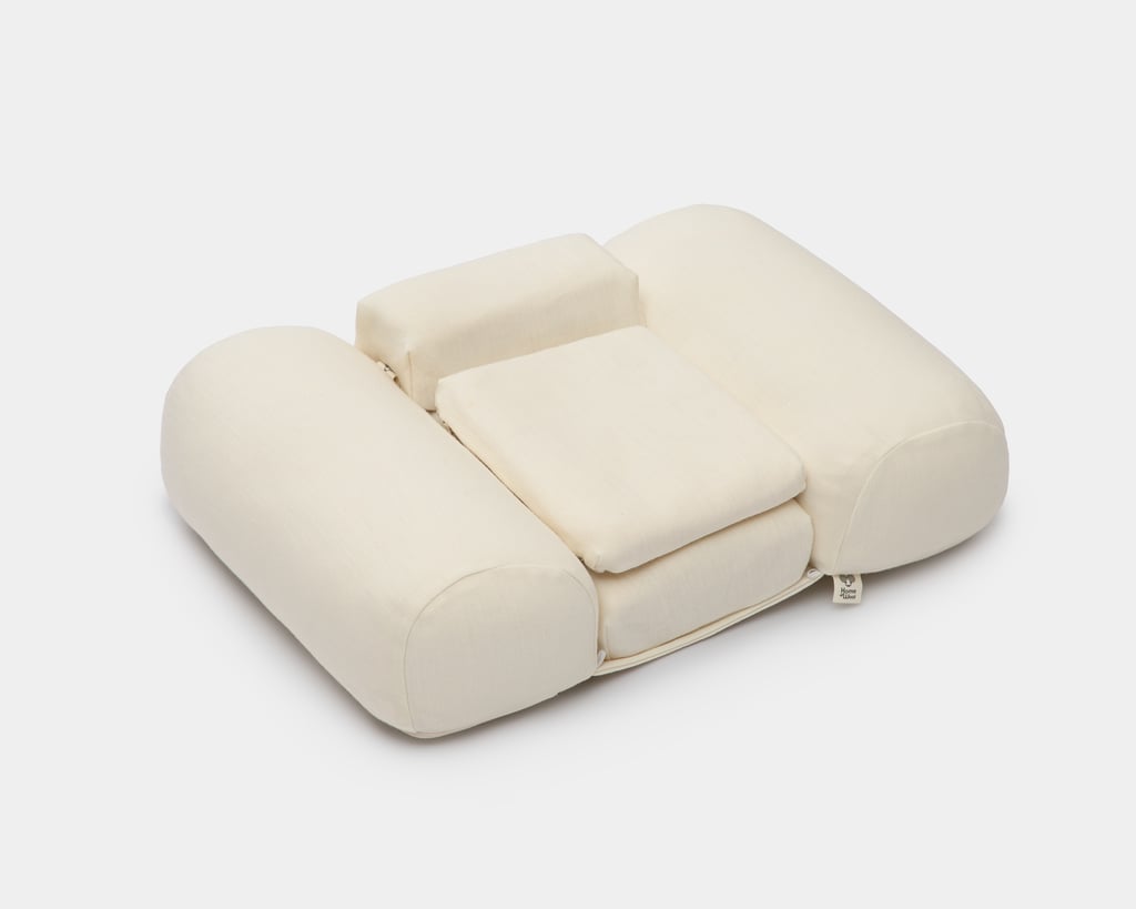 wool pillow for back sleepers with merino pillowcase and detachable elemnts