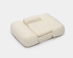wool pillow for back sleepers with merino pillowcase and detachable elemnts