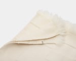 heavy merino wool blanket folded over detail