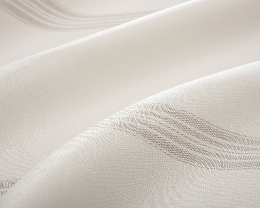 Grey Striped Linen Fabric – Image 4