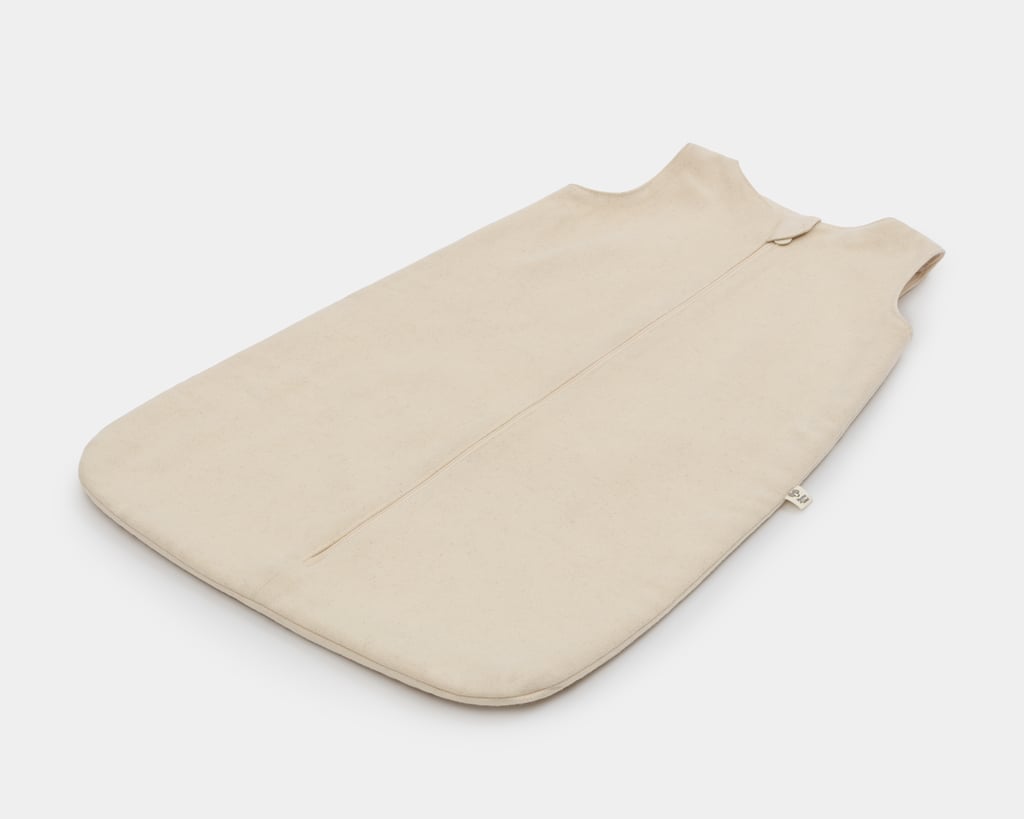 Baby wool sleeping bag with cotton lining detail