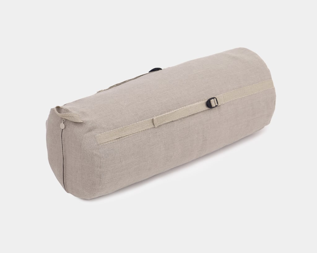 wool sleeping bag rolled inside carry bag