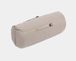 wool sleeping bag rolled inside carry bag