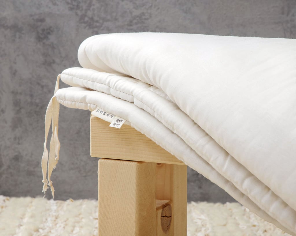 wool duvet insert with optional ties