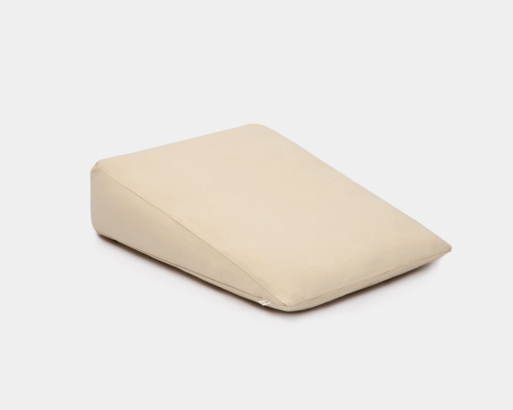 wool wedge pillow with virgin wool pillowcase