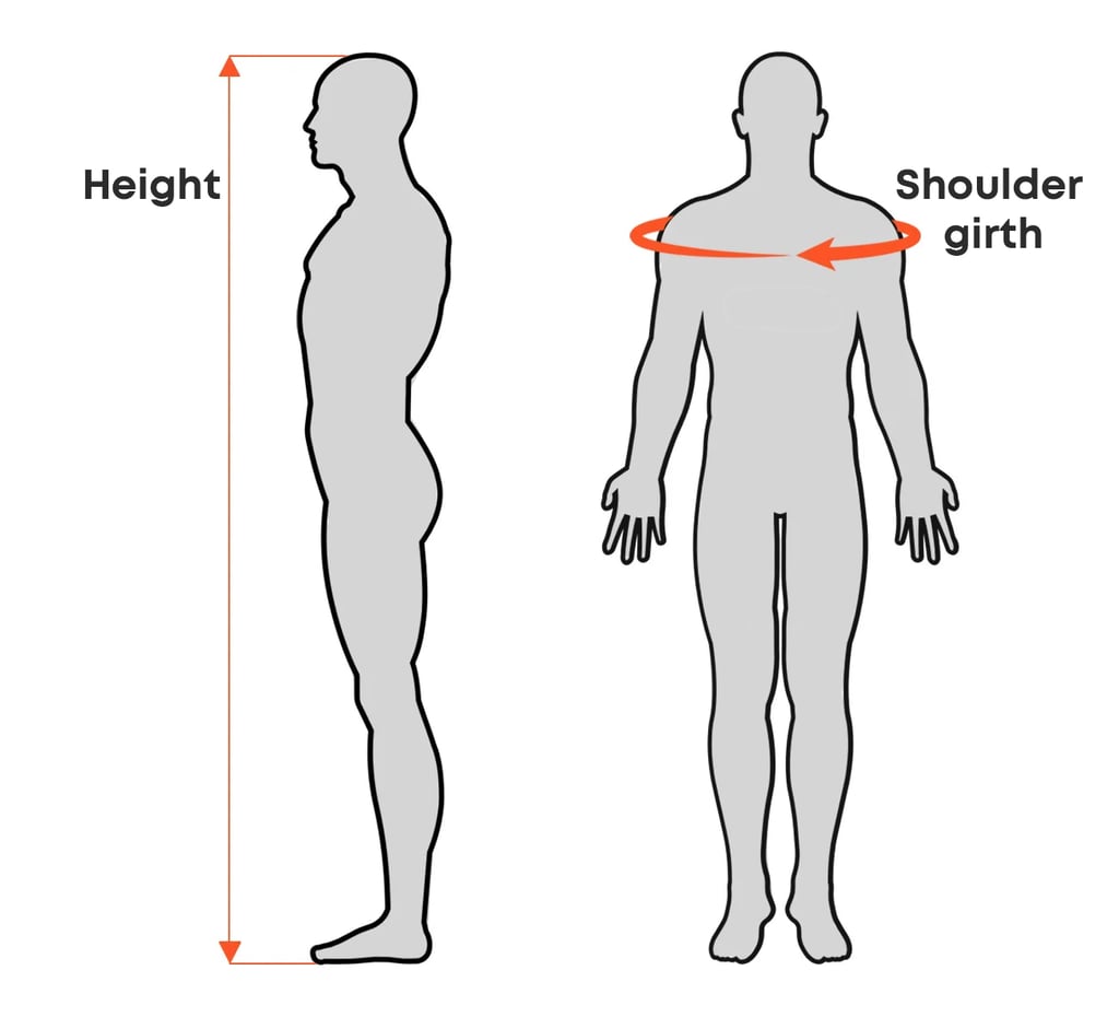 measurements for sleeping bag