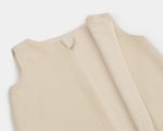 Baby sleeping bag with cotton lining detail