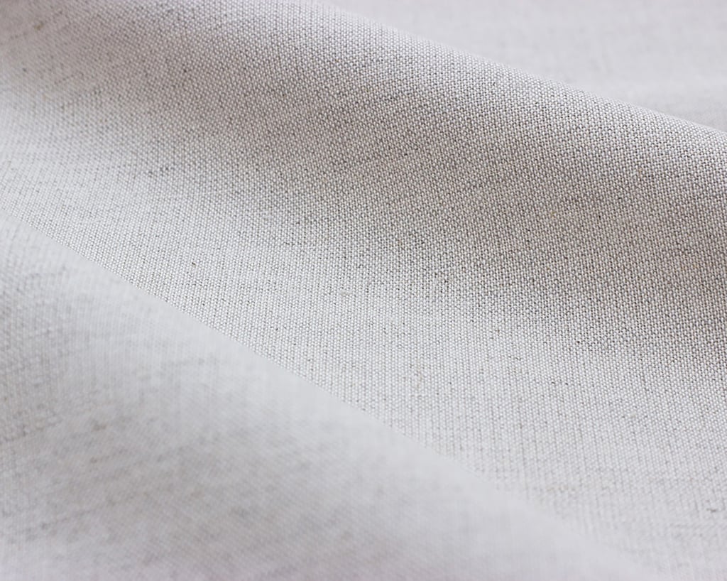 59%linen / 41% cotton fabric close up