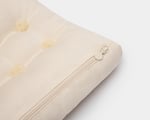 ergonomic wool pillow in cotton fabric