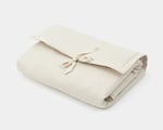 organic cotton fabric portable changing pad folded up