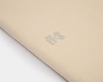 Wool topper with wool batting filling detail logo