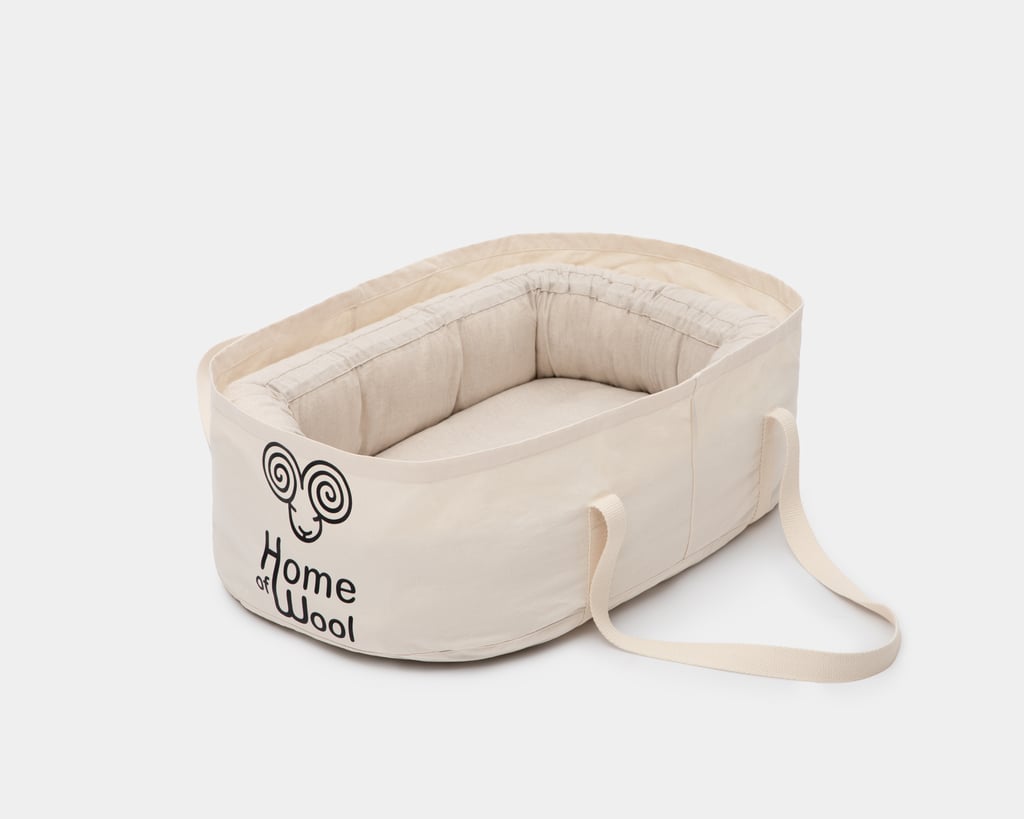 wool baby nest from 100% virgin wool and carry bag