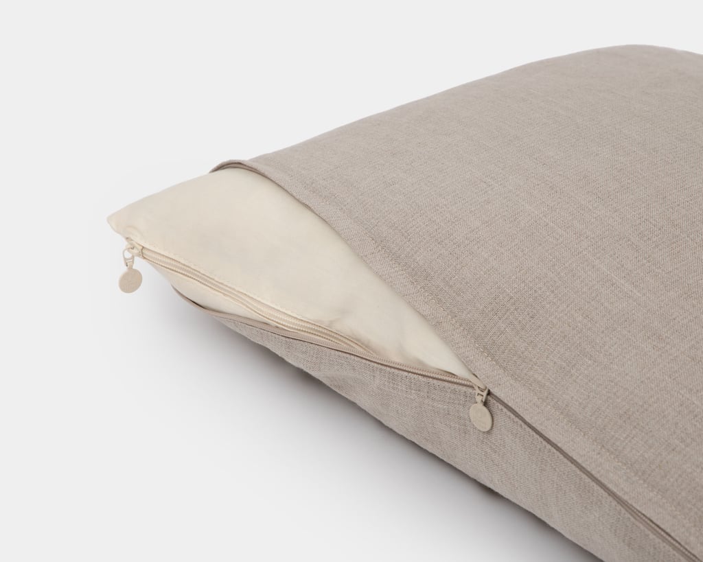 wool travel pillow detail