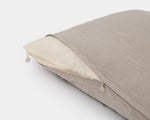 wool travel pillow detail