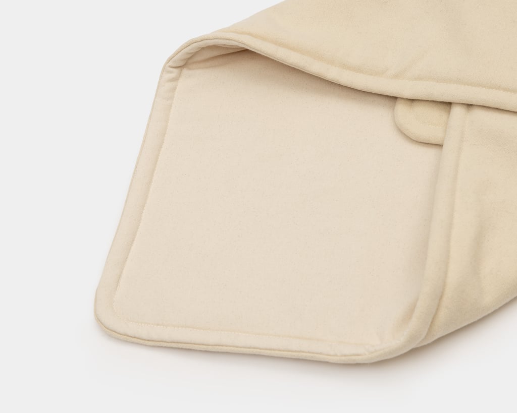 home of wool saddle baby blanket folded detail