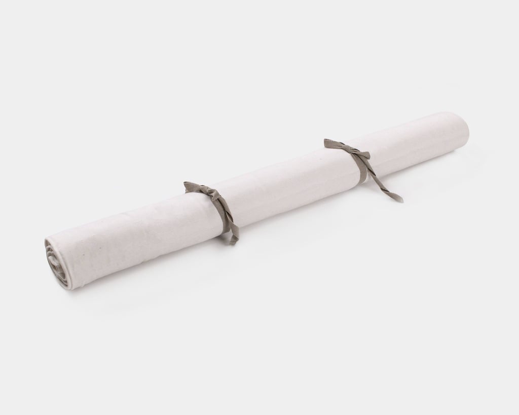 travel bedding set rolled up