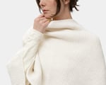 woman wearing home of wool poncho