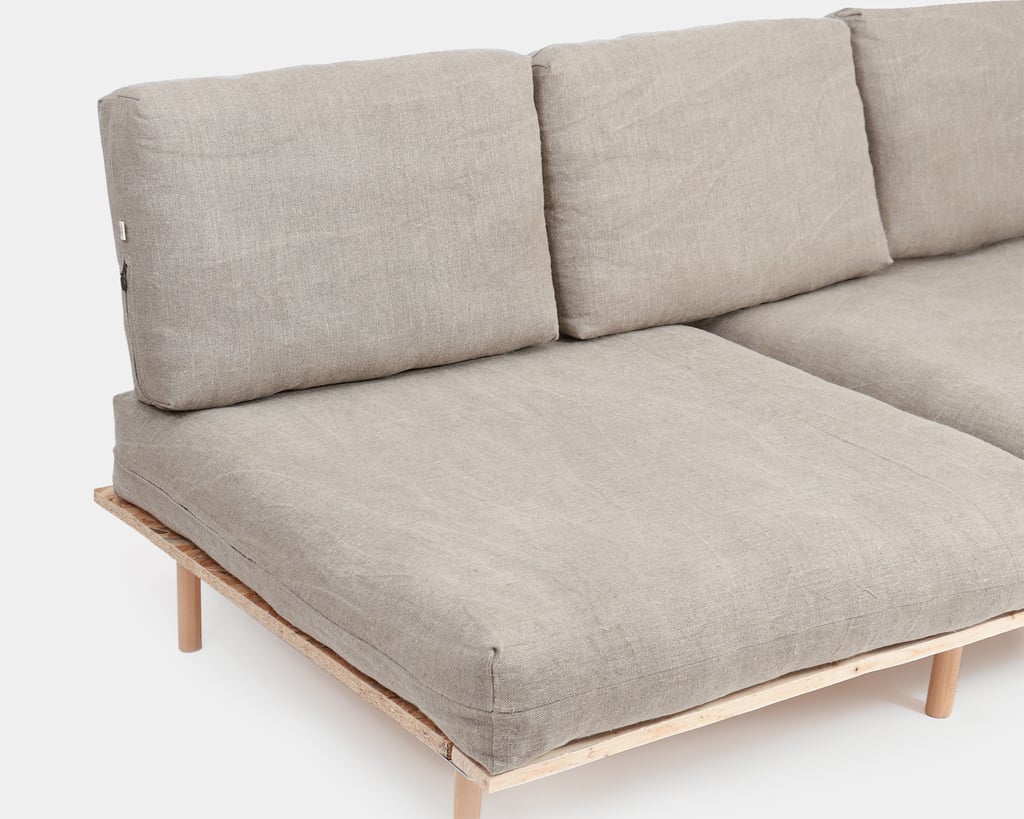 wool seat cushion with cover
