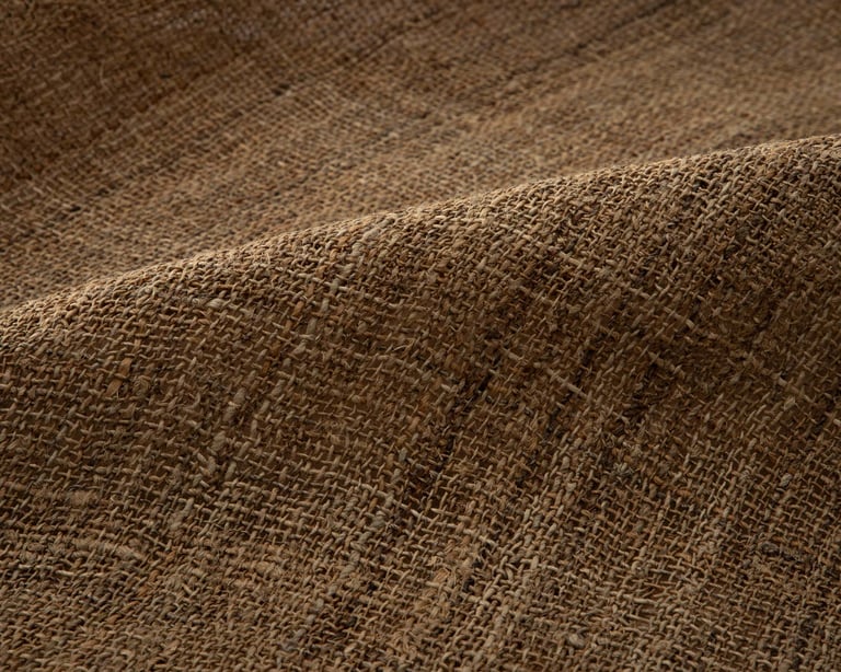100% hemp fabric close up