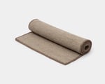 wool yoga mat rolled up