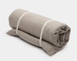wool sleeping bag rolled up