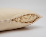 open wool pillow with 100% Organic wool filling