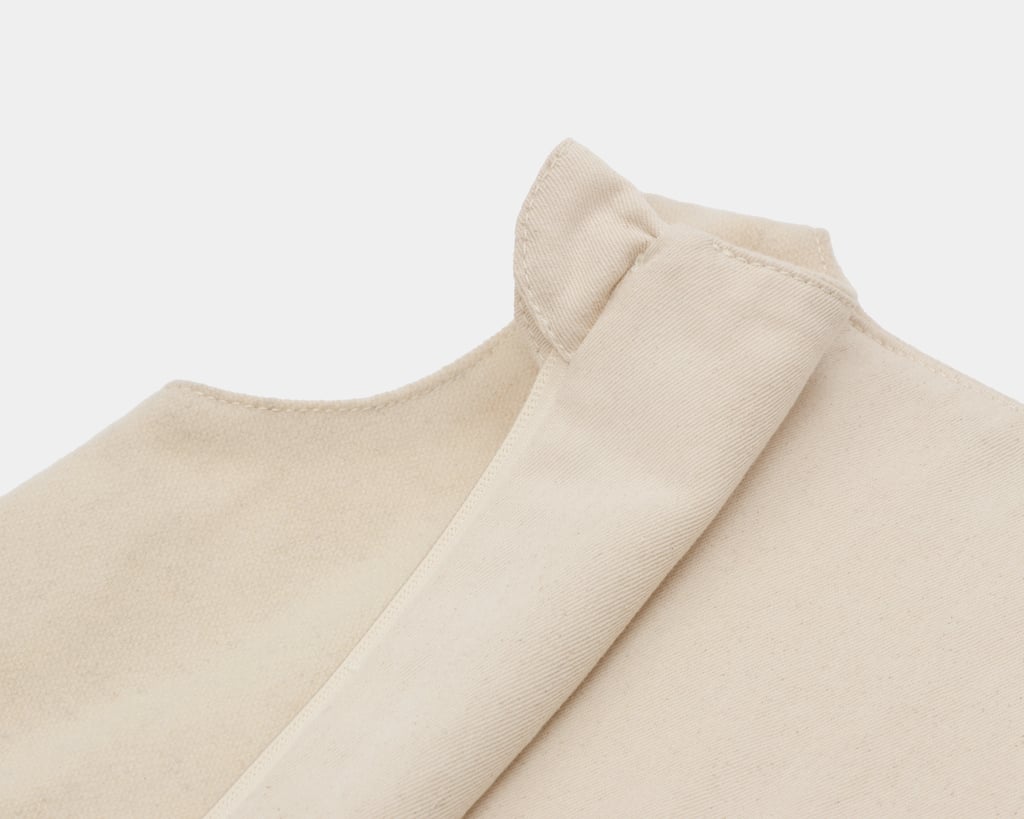 Baby sleeping bag with cotton lining detail