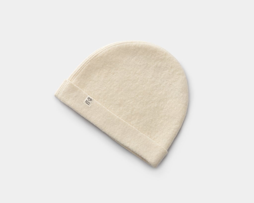 top view of wool sauna hat