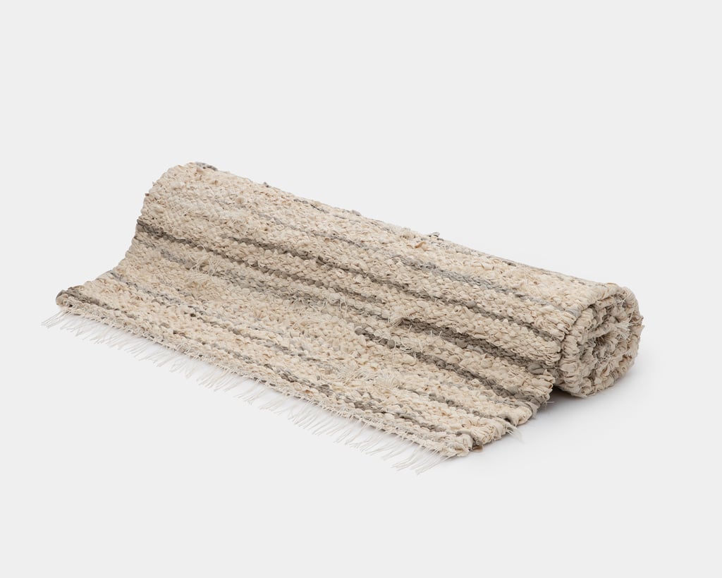 tapis en lin et coton zéro déchet