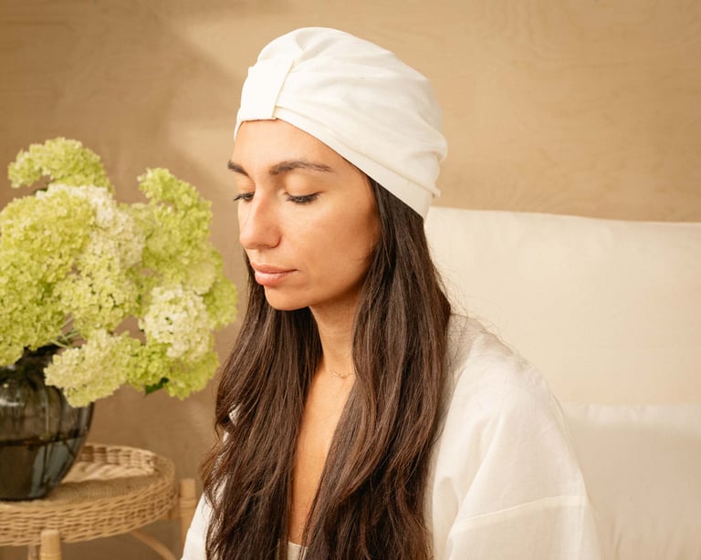 Pañuelo para el cabello de seda de morera