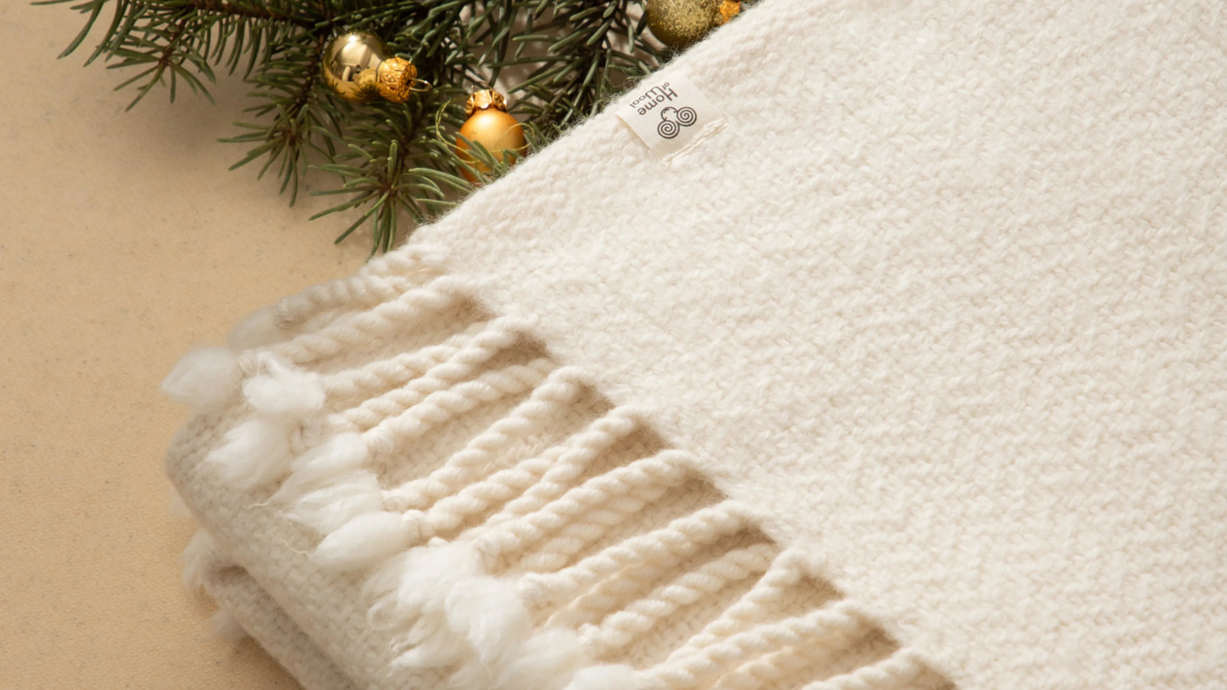 home of wool christmas blanket