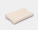 ergonomic wool pillow in cotton fabric
