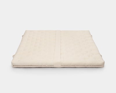 Matelas en laine « Basta » avec poignées, matelas en deux parties