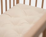 basta kids wool mattress detail in crib