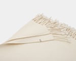 fine merino wool blanket fringe detail