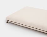 wool seat cushion with cover detail zipper