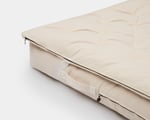 basta wool mattress topper, top mattress detail