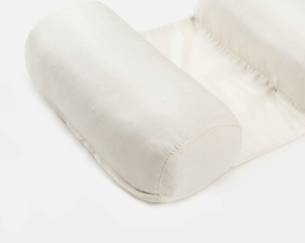 home of wool back sleeper pillow with silk pillowcase