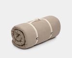 wool floor sleeping mat with cotton caring strap