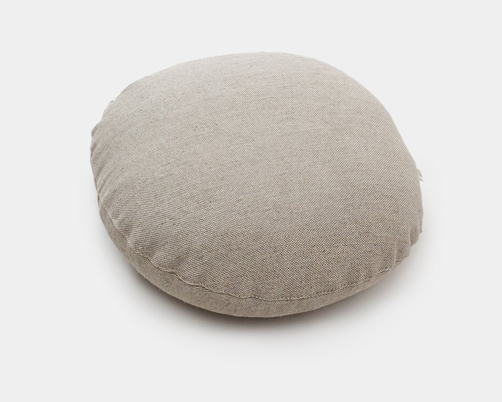 Wool zafu in linen fabric
