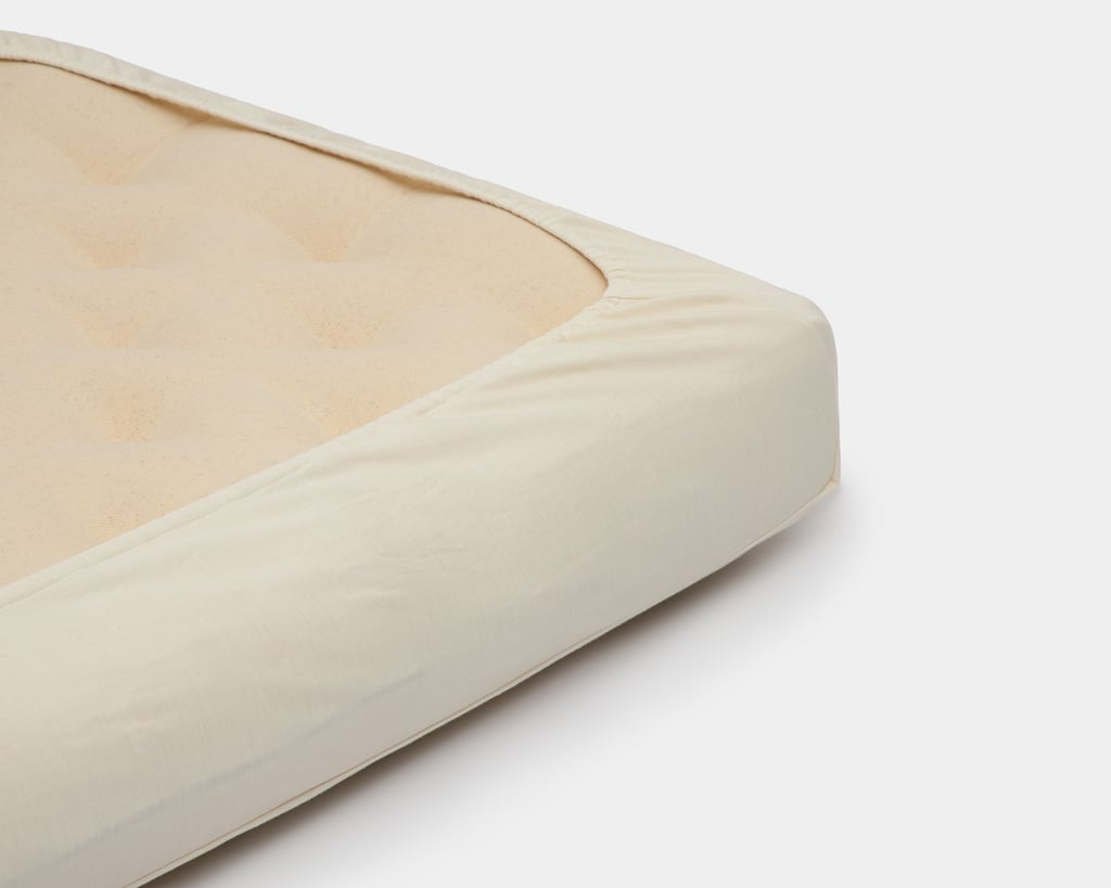 fitted sheet on a wool mattress from 100% merino wool jersey