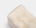 Wool knee pillow without pillowcase detail