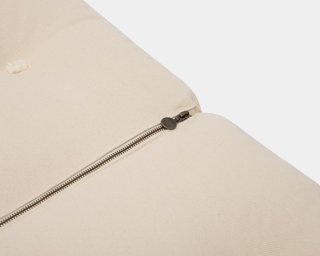 home of wool zipper detail on mattress