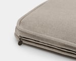 home of wool seat cushion with removable cover detail