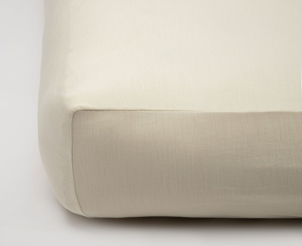 fitted sheet on a wool mattress from