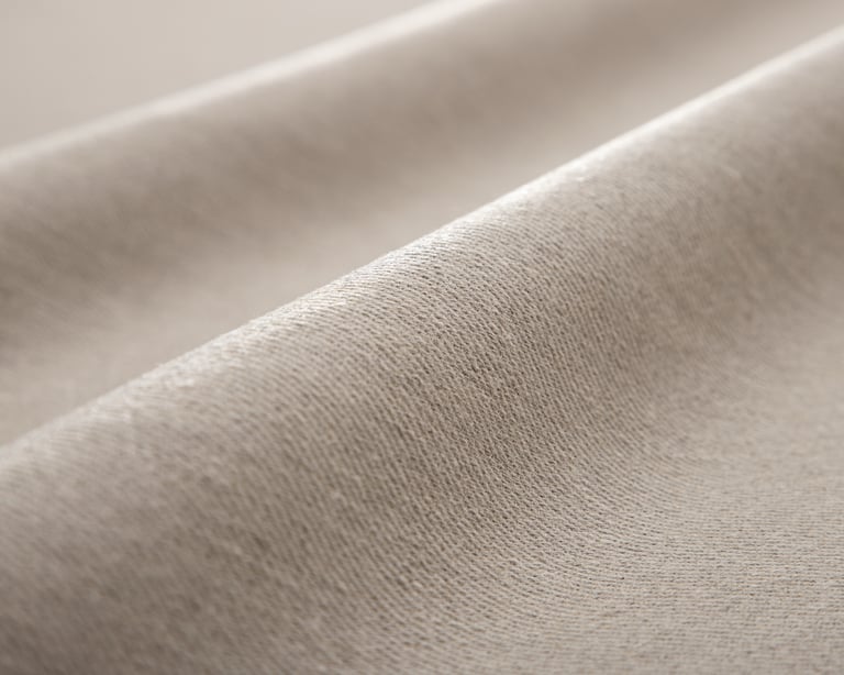 100% linen fabric close up